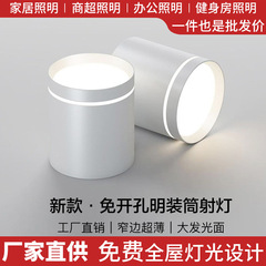 工場直売の明装ダウンライトledリビングルームの寝室の廊下の通路灯は穴を開けないでください。
