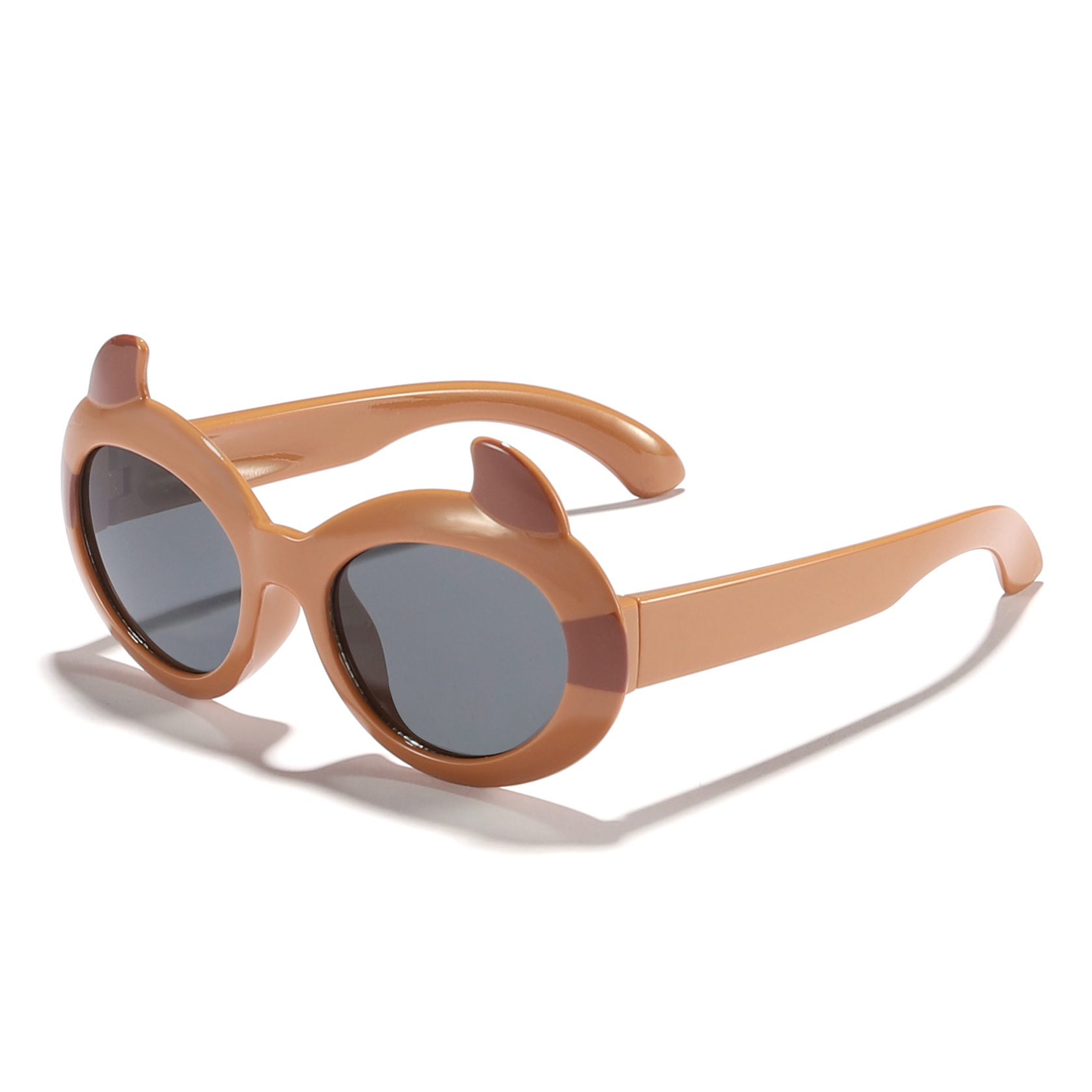 2024 niños divertidos y lindos dibujos animados pequeño diablo tendencia gafas de sol de moda lindo bebé gafas de sol de alta gama