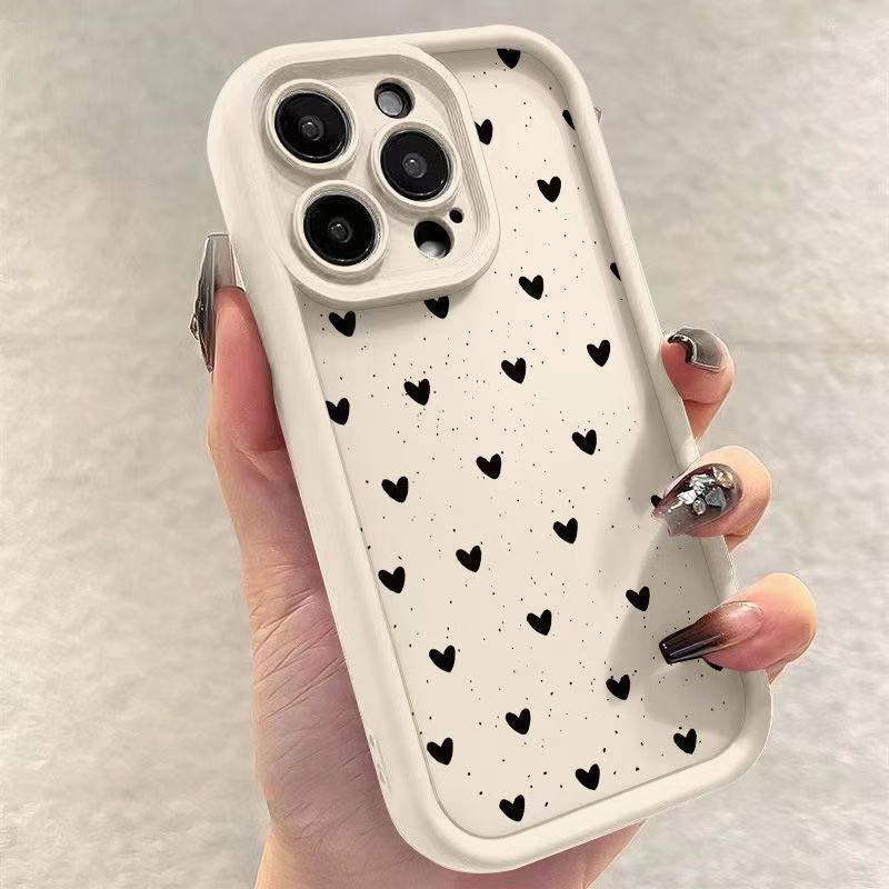 Amor japonés y coreano para iPhone 16pro funda para teléfono móvil Apple 15 transfronterizo 14pro/13promax nuevo 12
