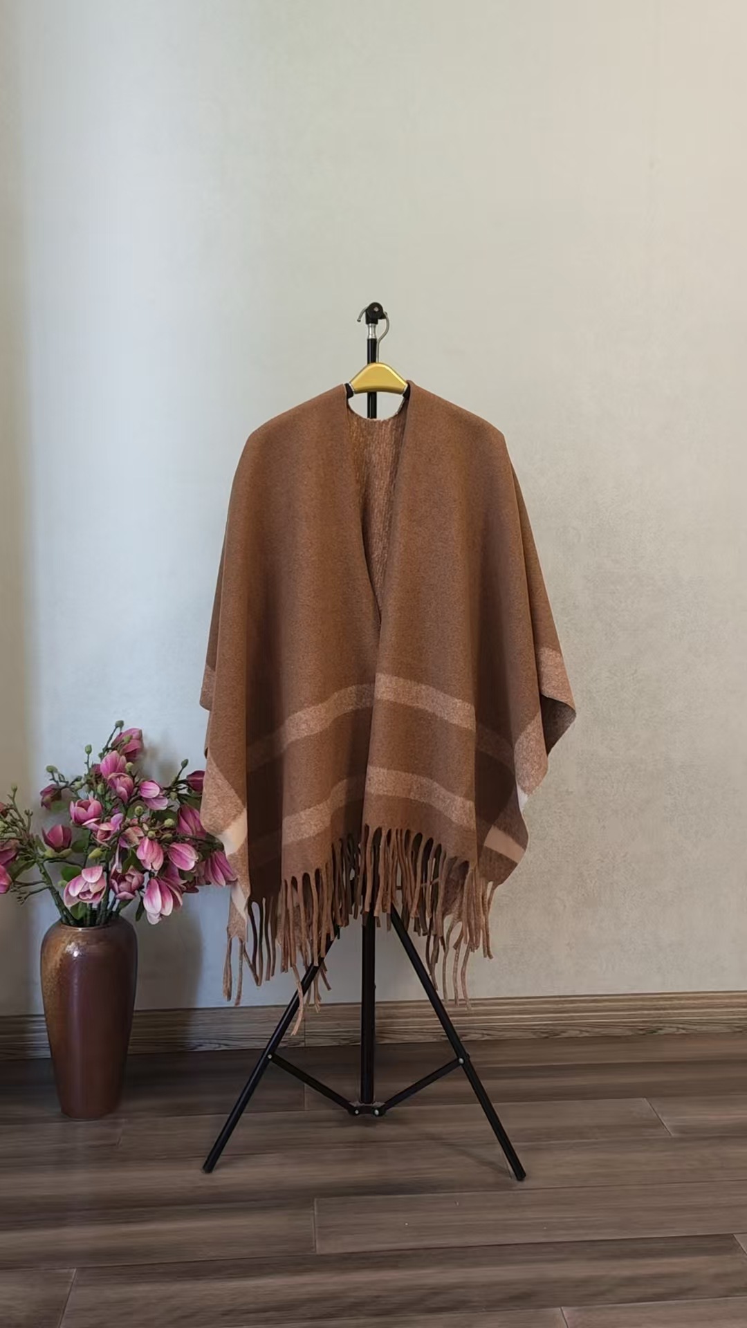 Sopa de aire acondicionado alta sensación de lana cálida gran sopa exterior damas nuevo abrigo abrigo bufandas de cuello