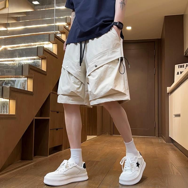 Men's Cargo Shorts with Large Pockets, Summer 2025 New Trendy Brand, Casual Loose Five-Point Quick-Dry Shorts
