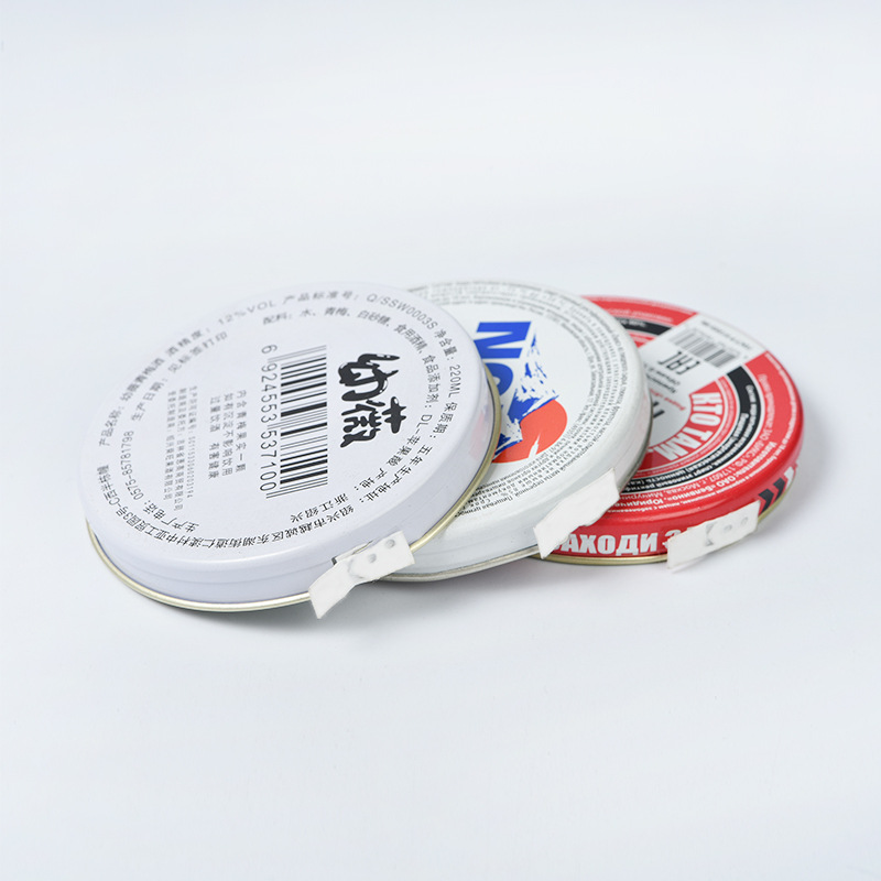 Tapa de la lágrima de aluminio cubierta de la Copa cubierta de la lágrima fácil CUBIERTA Cubierta de vino ruso muestra haciendo logo patrón