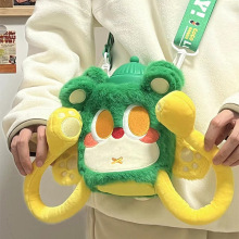 coco mango小绿帽儿童保温杯带吸管两用可爱女宝宝小学生水杯圣诞