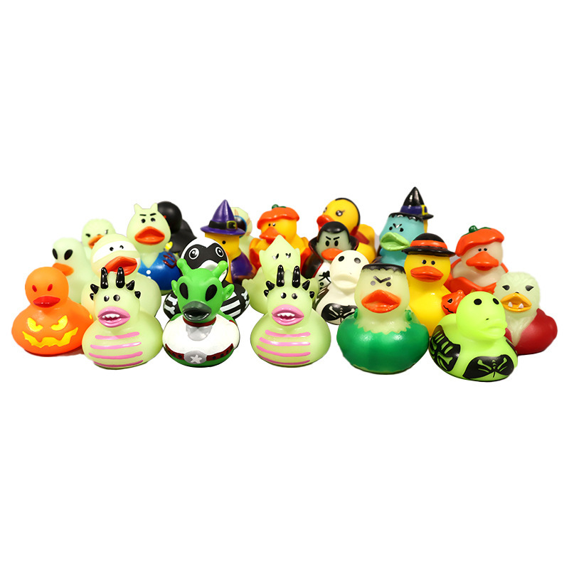 ハロウィン混合黄色アヒル絞って水遊びアヒル子供用お風呂小さなおもちゃホリデーデコレーションビーチ|undefined