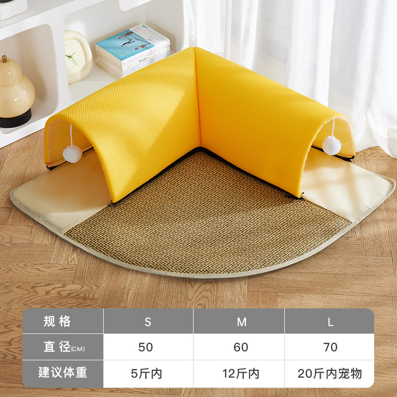 Nido de alfombra de túnel para gatos