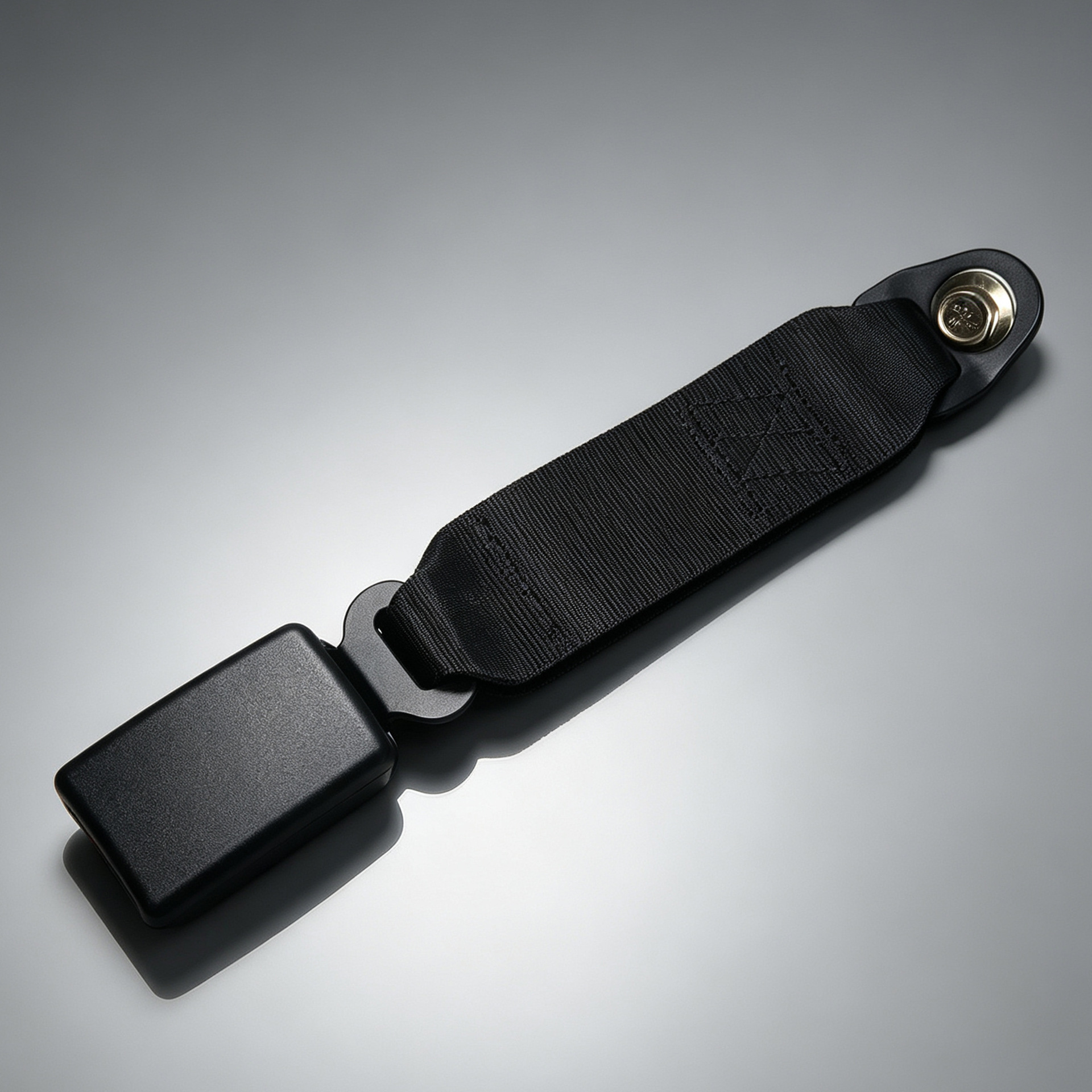 Automatic Retractable Two-Point Car Seat Belt, Car Safety Belt Accessories, Black Webbing Retractor Model