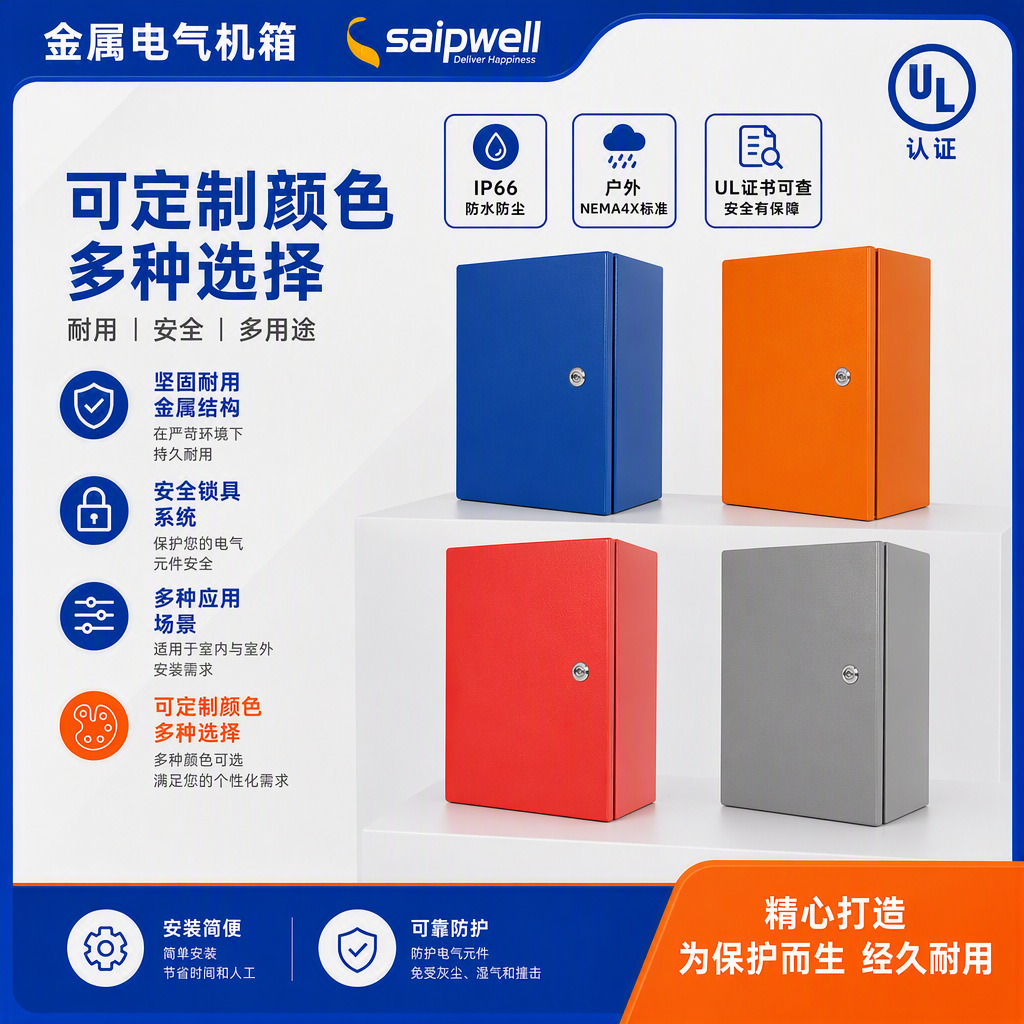 NEMA4X户外金属配电柜UL认证防水机柜室外基业箱控制柜