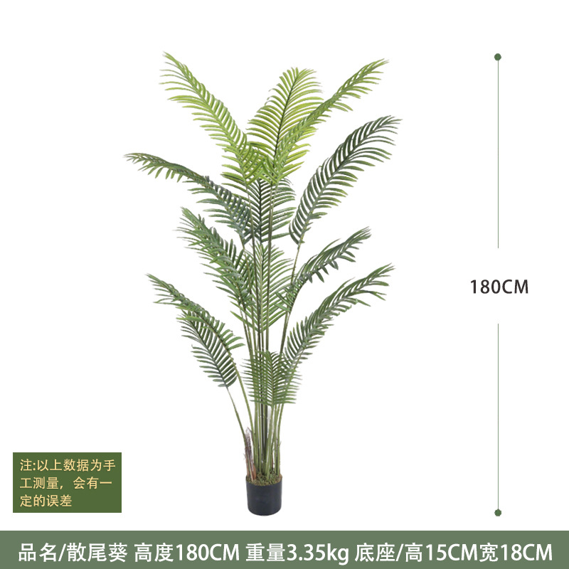 Decoración interior de plantas verdes de simulación de gran tamaño, plátano de bambú, gigantesco, plantas verdes falsas en maceta, paisajismo de plantas de simulación al por mayor image 17