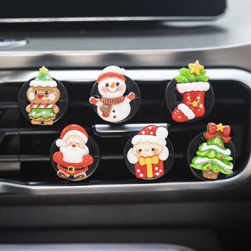 新しいクリスマスの車の香水を6つ入れて、車の香りを挟んで、クリスマスの車内の香りを飾って、祝日の贈り物をします。|undefined