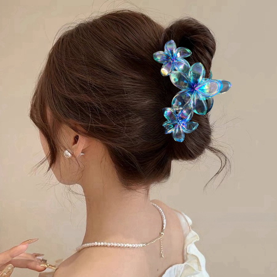 86g Weight Hair Clip, Hair Claws Hair Accessories Type 1 Piece Quantity Holiday, Daily, Selfie Occasion Plastic Material Flower, Fish, Shark, Plumeria Pattern All Seasons Season Women's Gender Cute Style Cute Women's Flower Fish Shark Plastic Hair Clip Hair Claws 1