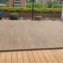 PVC塑木露台地板木条防腐木栈道松木露台地板过道园林室外装修板