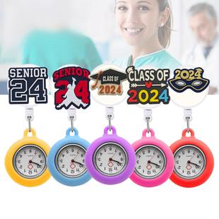 Amazon 2024 Series Wall Watch Patch Usy Medical Special Pocket Watch Student Exam Pocket Watch Chest Watch Cartoon