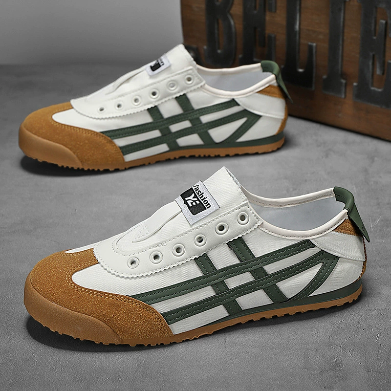 Летняя тонкая обувь из холста для мужчин