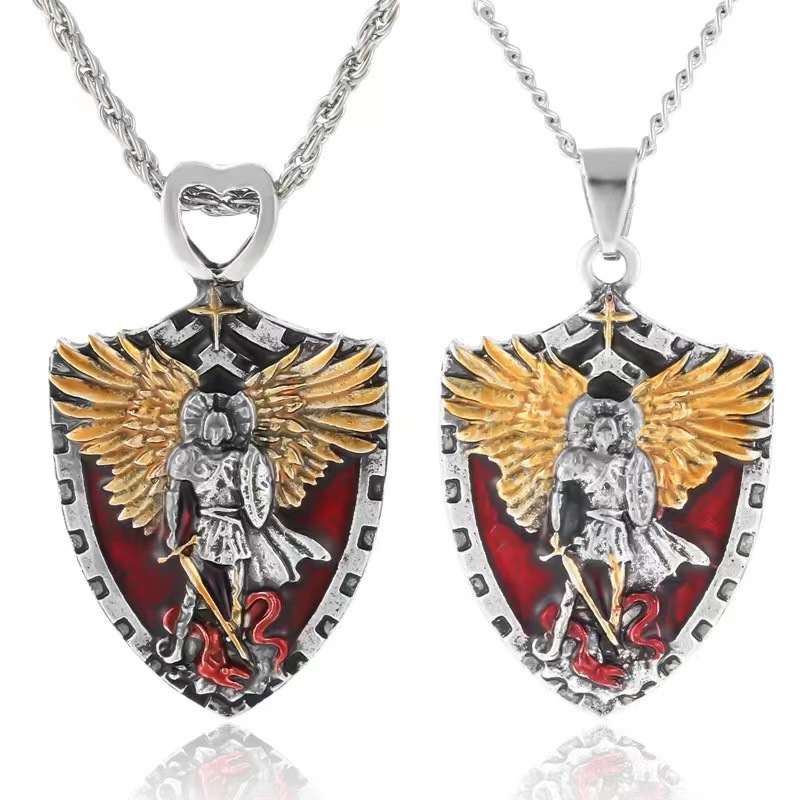Shield Pendant Necklace Image 1