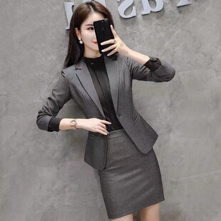 Dress suit Female College Students Interview Career Suit Fashion Temperament Goddess Fan Hotel Overalls Suit Jacket