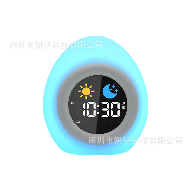 多機能目覚まし時計ランプ睡眠訓練白騒音がUSB充電ベッドベッド寝室デスクトップ目覚まし時計ランプをなだめる|undefined