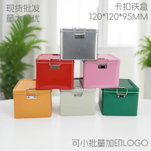 方形滑扣铁盒凤梨酥糖果扣盒光版礼盒加印马口铁喜糖盒饼干盒