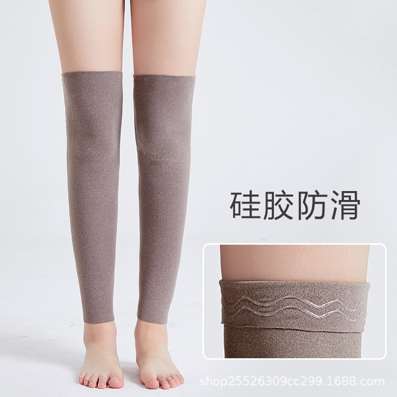 男性と女性の冷えた脚を暖かく保つデロンレギンス、膝関節とふくらはぎを保護、春と夏用のロングボトムオーバーニーソックス|undefined