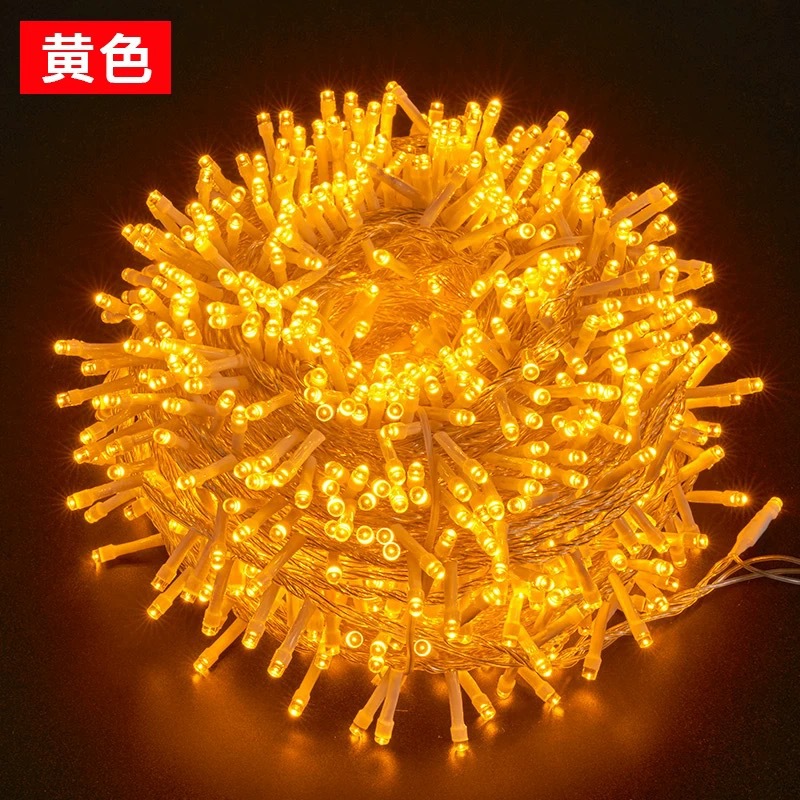 Año Nuevo LED lámpara de decoración de navidad estand luces de atmósfera al aire libre acampando estrella estrella de color a prueba de agua lámpara de luz de cadena