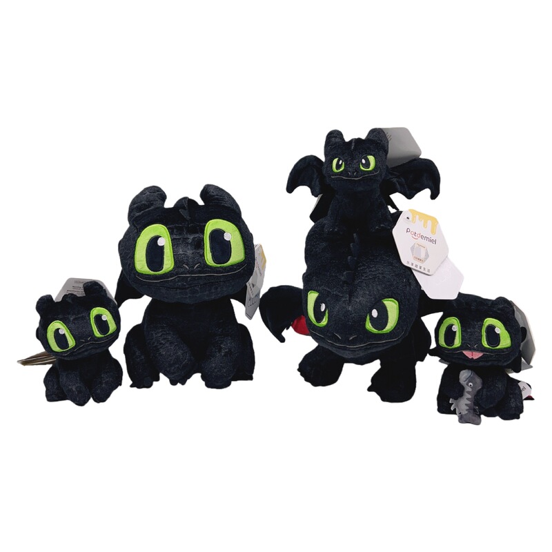 Official How to Train Your Dragon Toy Plush Toy Toothless Coin Purse Pendant