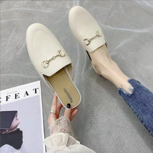 Baotou Half Slippers Women's Summer 2023 New Lazy Women's Shoes Outer Wear Fashionable Internet Popular Waterproof ins Trendy Shoes