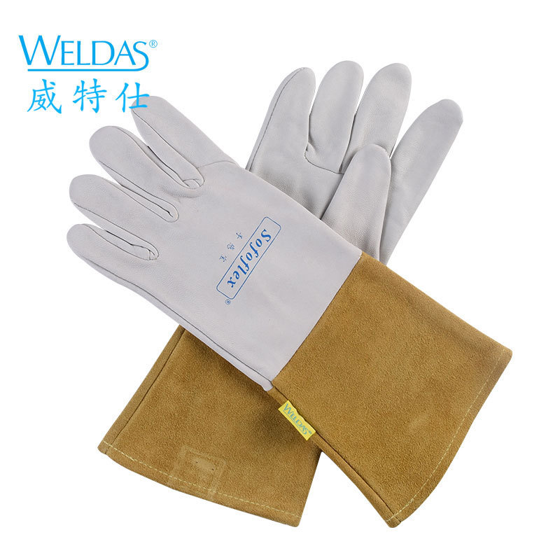 威特仕10-1009电焊手套氩弧焊焊工焊接手套 34cm长上等羊青皮款