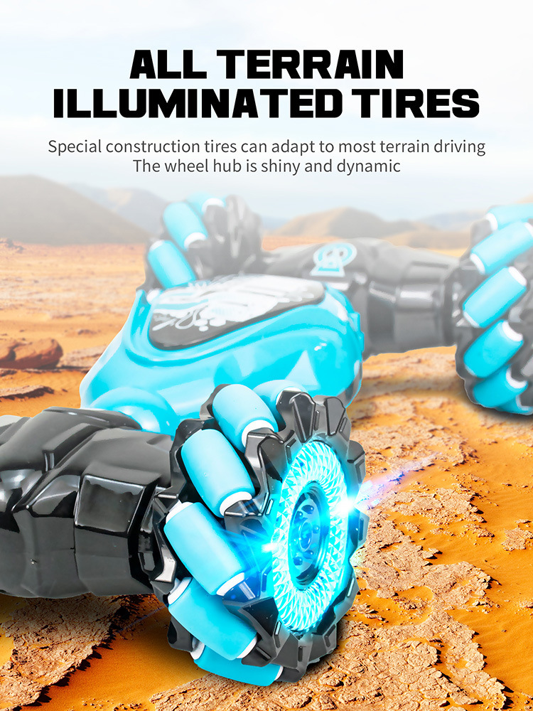 Voiture télécommandée gesture sensing transformable jouet off-road_voghion.com