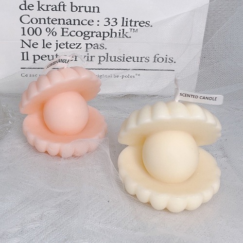 Ins Pearl Shell Candle Silicone Mold DIY Scented Plaster Food Grade Cake Chocolate Silicone Mold
