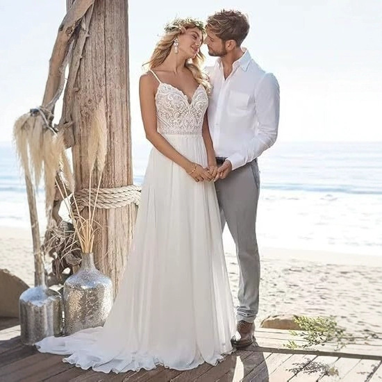 2026 New Foreign Trade Wedding Dress, Backless Strapless with Train, Slim Fit, European and American Plus Size Trendy Aliexpress Travel Photography Main Wedding Dress