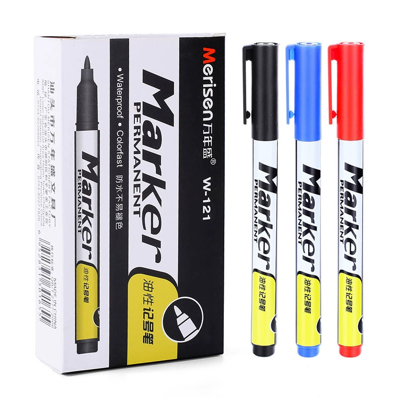 Внешняя торговля Черный масляный маркер с одной головкой Gou Line Ручка маркер с тонкой головкой, нестираемый белый маркер с тонкой головкой
