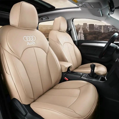 Suitable for Audi Modelə uyğun (Original) oturacaq örtükləri - warm-rice-standard-edition-five-seats-nappa-leather-fully-surrounded-front-and-rear-rows