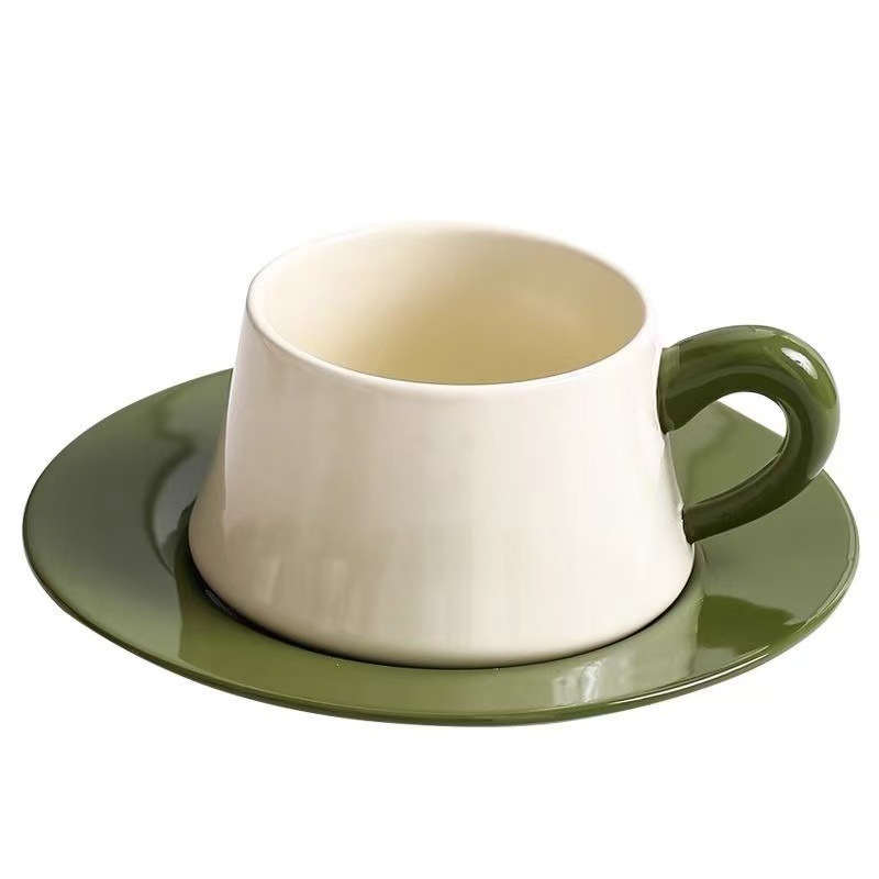 Tazas de café estadounidenses, platos, tazas de cerámica de alto valor, tazas de café de alta calidad, cafetería de hotel, tazas de té de la tarde