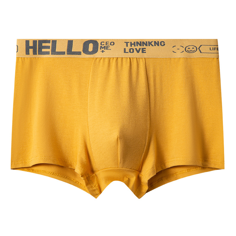 HELLO cinturón de hombre pantalones interiores de cintura media antibacterianos respirables y cómodos para la piel fabricantes de pantalones planos para hombres al por mayor