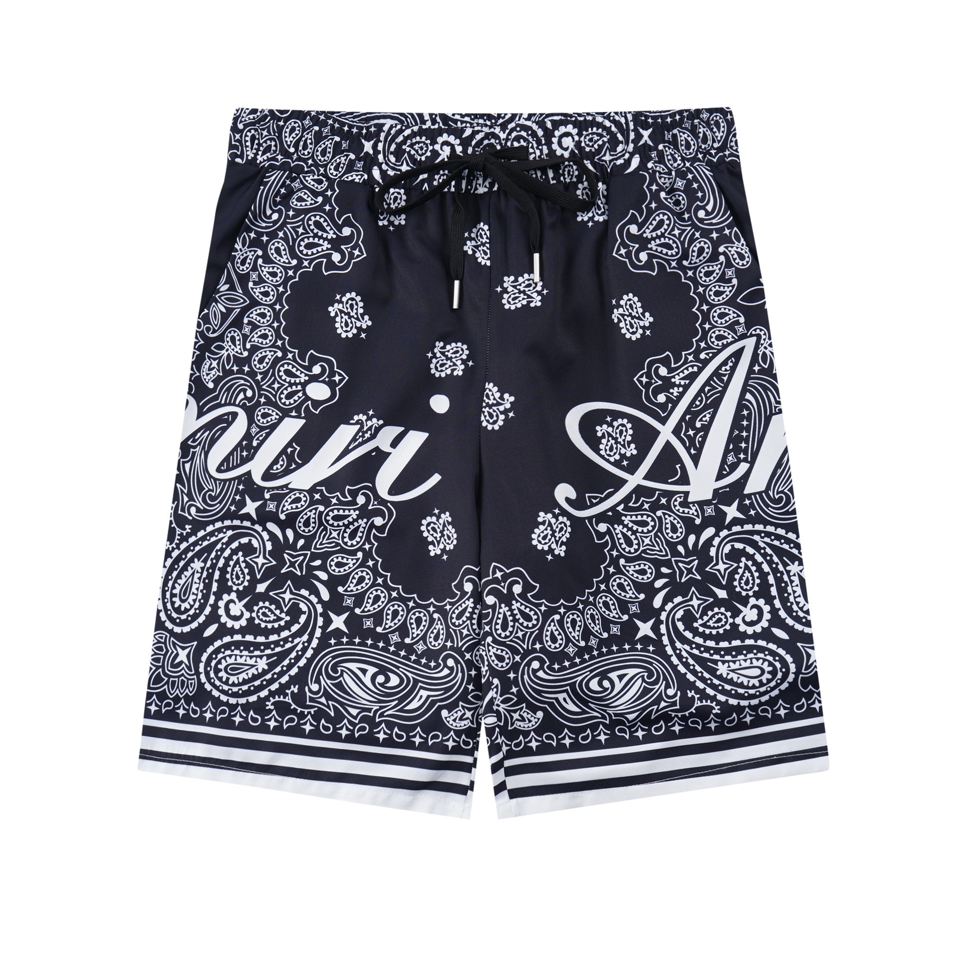 Transfronterizo de verano Amiri set clásico impresión de caju amiri camisa corta casual ropa deportiva para hombres y mujeres