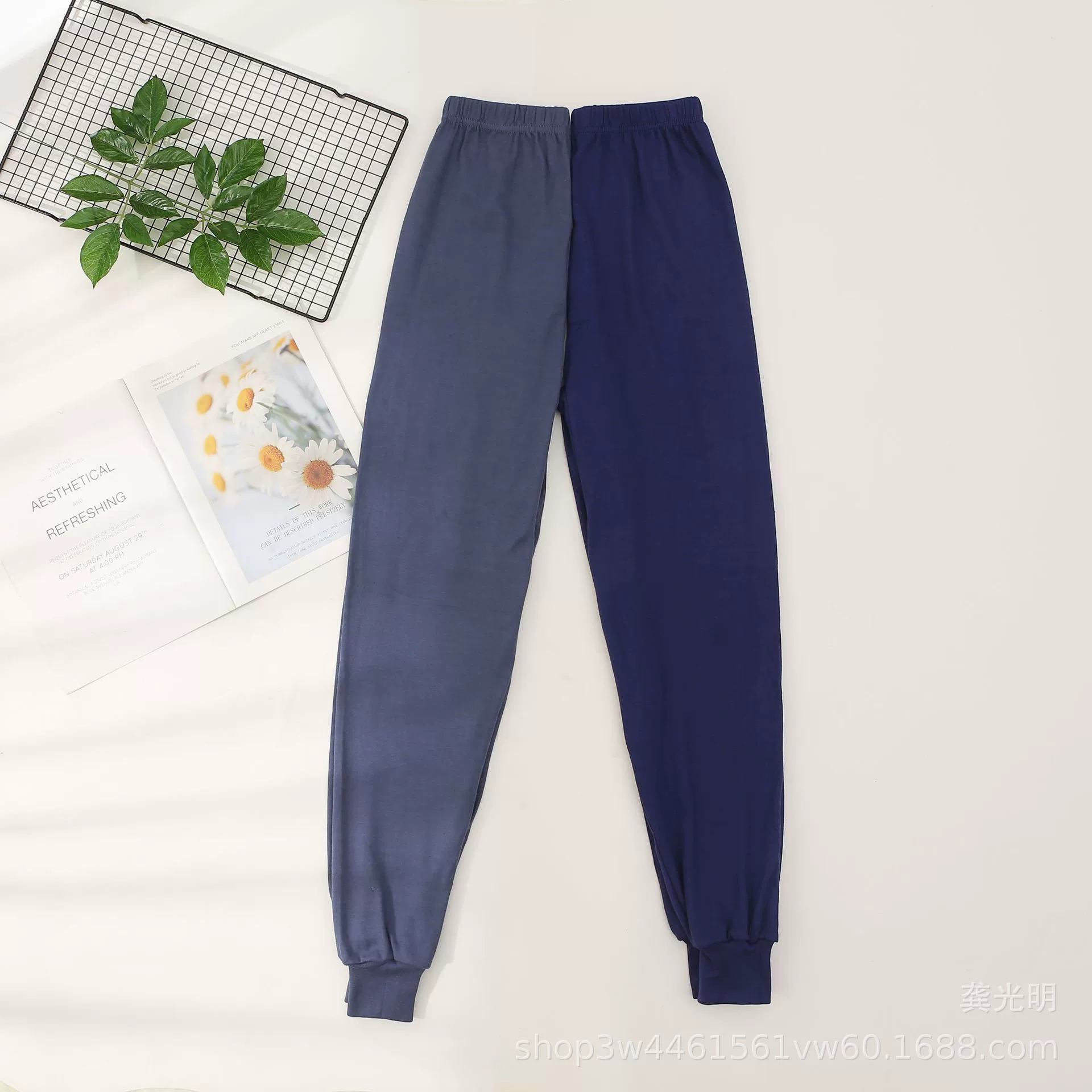 Осенние мужские хлопковые Лонгсливы среднего и пожилого возраста старички хлопчатобумажные шерстяные брюки леггинсы брюки из хлопковой нити теплые брюки для пожилых людей