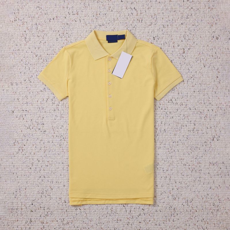 R1ラフ [五ボタンPOLOシャツ] 女性の純綿POLO襟一色一ヤード | 卸売り代発 | 天井|undefined