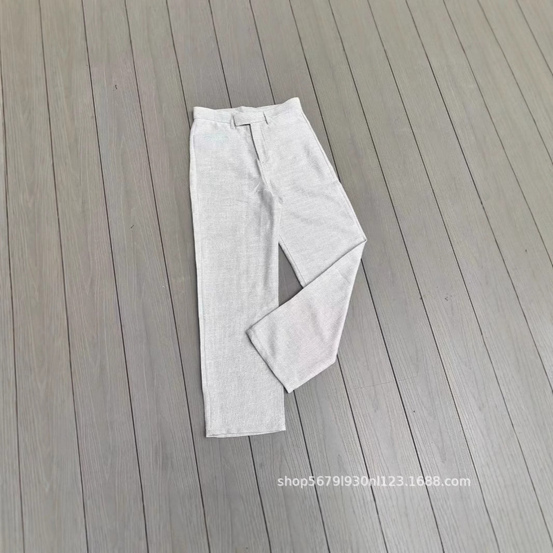 (Classic Old Money) Independent K8.0 Pure Linen Wide-Leg Pants Kenijima Same Style Summer Must-Have Casual Pants by