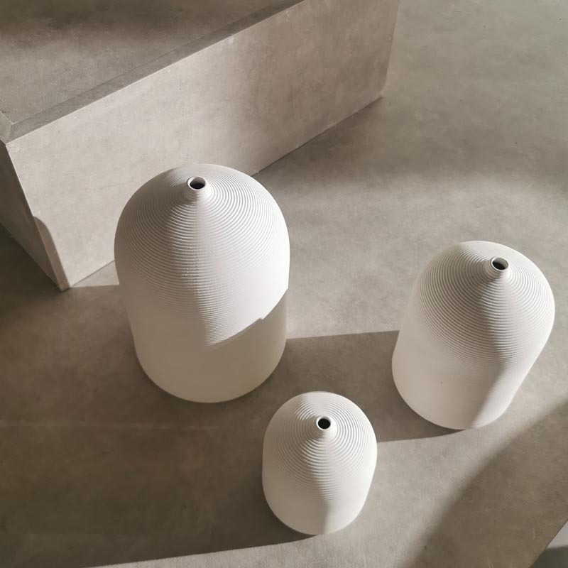 Cerámica boca pequeña jarrón blanco Zen viento silencioso arreglo floral flor seca decoración té habitación cama y desayuno escritorio suave Decoración