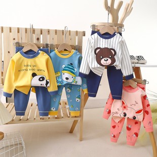Children's clothing autumn and winter children's underwear suit cotton boys baby autumn clothes long pants baby pajamas home clothes fashion wholesale