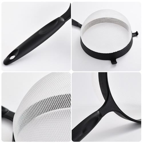Plastic flour sieve hand-held filter sieve powdered sugar sieve hand-held flour sifter sieve surface sieve plastic powder sieve