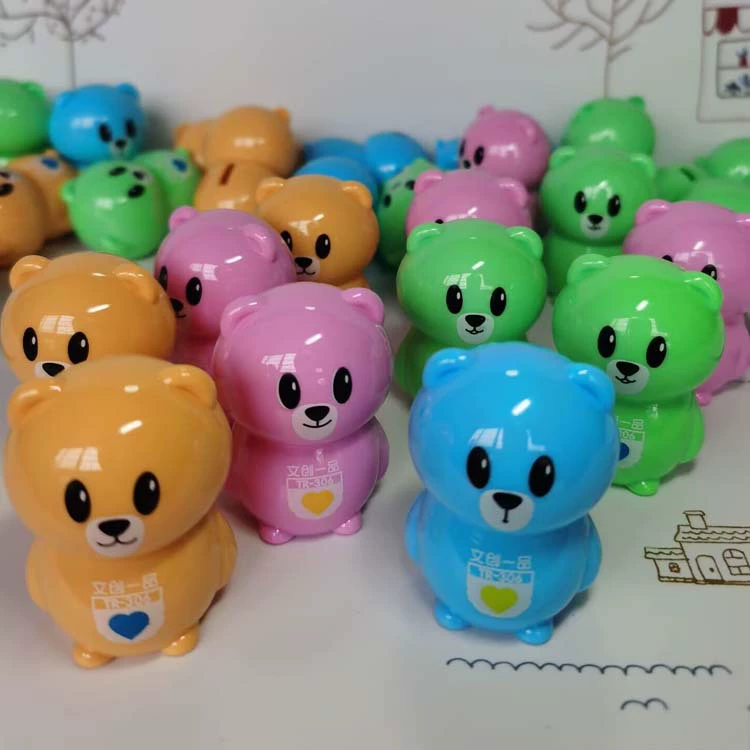 Sharpener, cute small stationery for early age, with little bears, wholesale