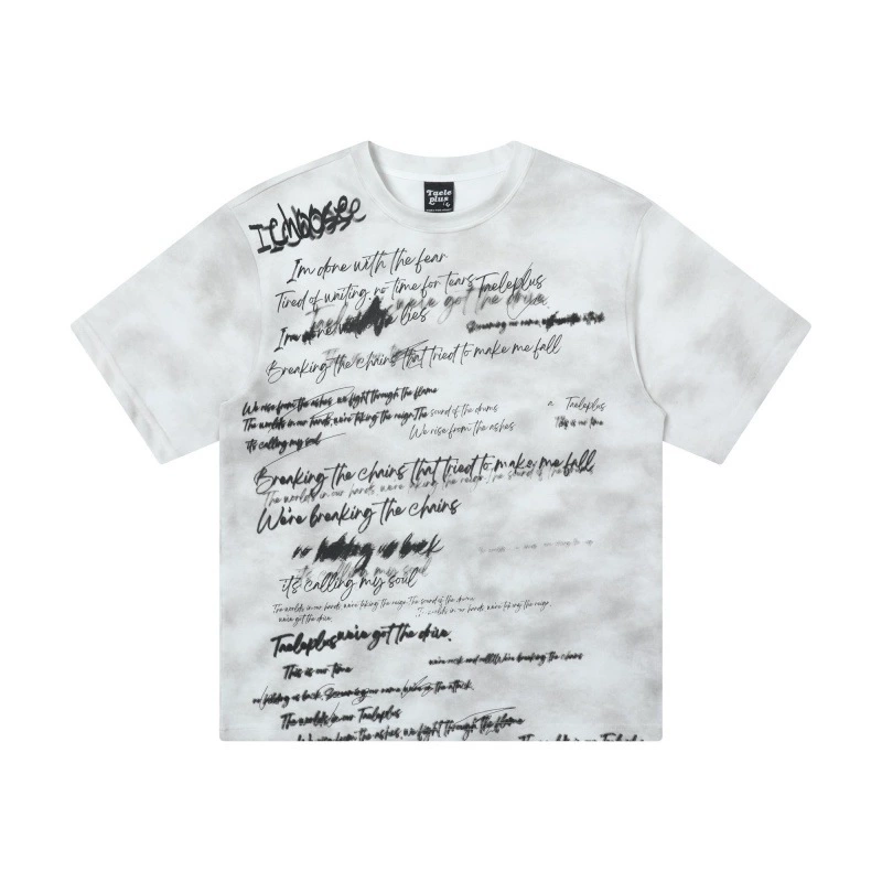 Куртка Road Vintage 2025 Лето новый стиль американский ретро тай-дай结果 Hand-painted Print Design loose short sleeves