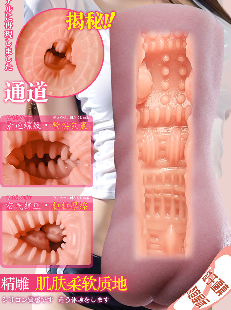 Jiuai Liquid Silicone Male Masturbator with Anal and Buttock Model Design — detail image 16