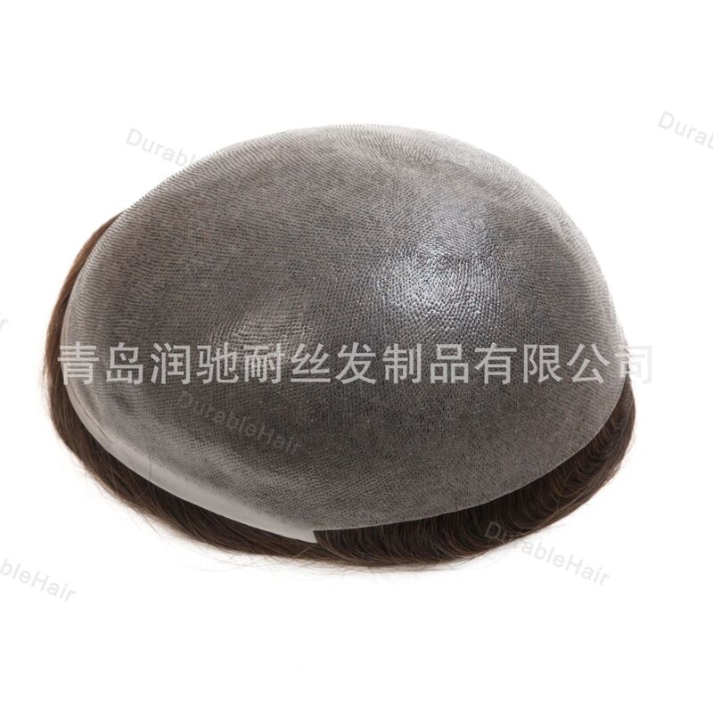 Men's Foreign Trade Wigs, Pu Half-Clasp, High-Quality Factory Direct Sales, Hairpiece for Covering Bald Spots, Fully Hand-Tied Knotskin Men's Foreign Trade Wigs, Pu Half-Clasp, High-Quality Factory Direct Sales, Hairpiece for Covering Bald Spots, Fully Hand-Tied Knotskin