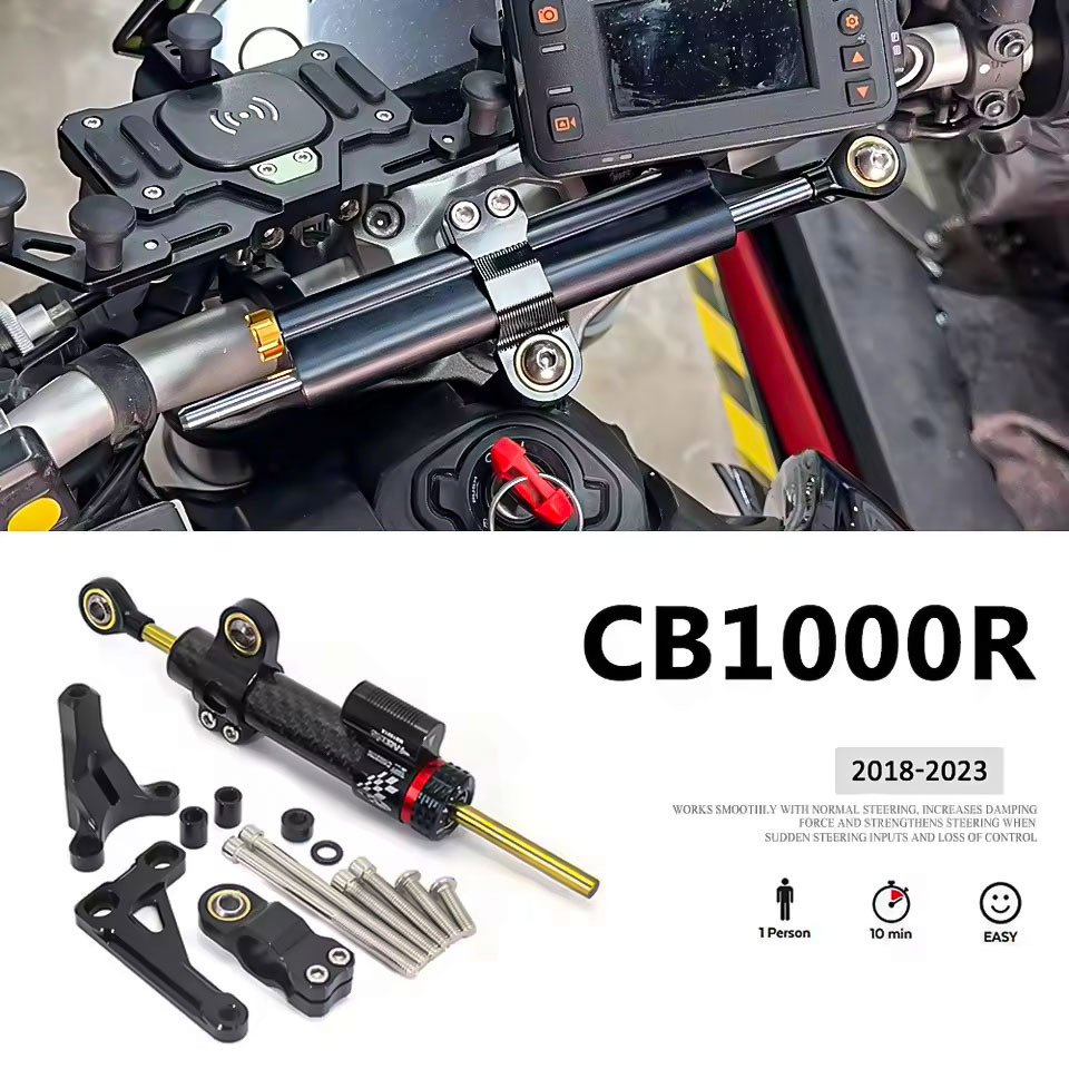 Applicable to Honda CB1000R 2018-2023 steering stability shock absorption titanium ruler damper motorcycle accessories