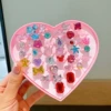 6#colorful powder butterfly one pair
