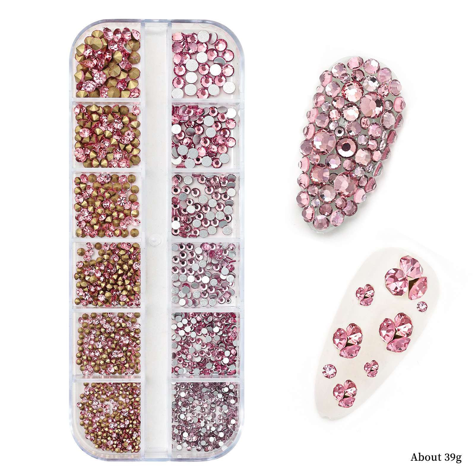 평평한 바닥 뾰족한 바닥 혼합 핑크 05 #