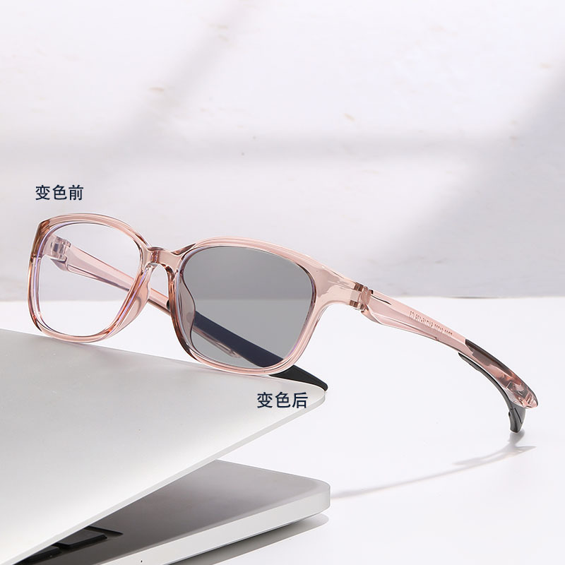 Zoom automático progresivo multifocal de doble uso de gafas de edad media y vieja transfronterizas TR90 gafas de edad anti-luz azul