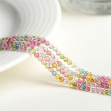 久雅 Кристалл натуральный макарон очищающий малые частицы Турмалиновое мороженое Старое шахтное радужное турмалиновые круглые шарики