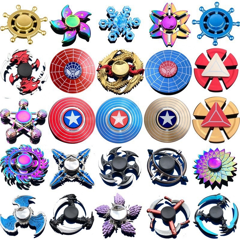 手指陀螺金属指尖陀螺男孩学生合金炫酷儿童玩具